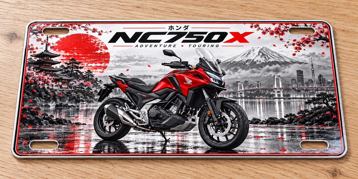 Honda NC750x wall sign, glossy Printed show plate - Free Postage