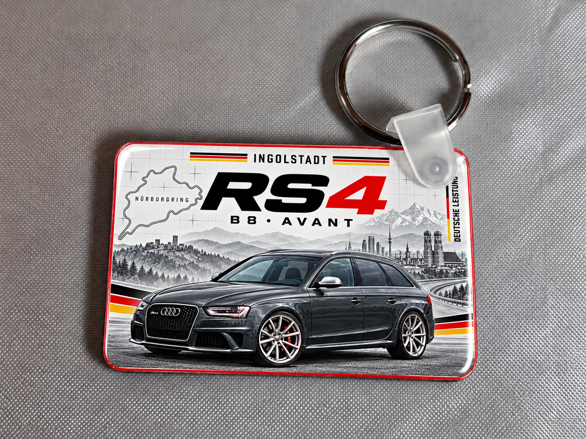 Audi RS4 Avant keyring - 1 key ring