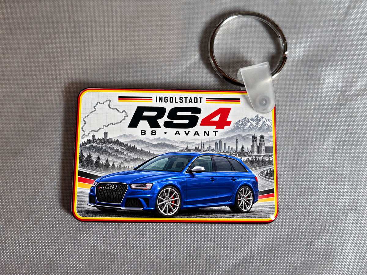 Audi RS4 Avant keyring - 1 key ring