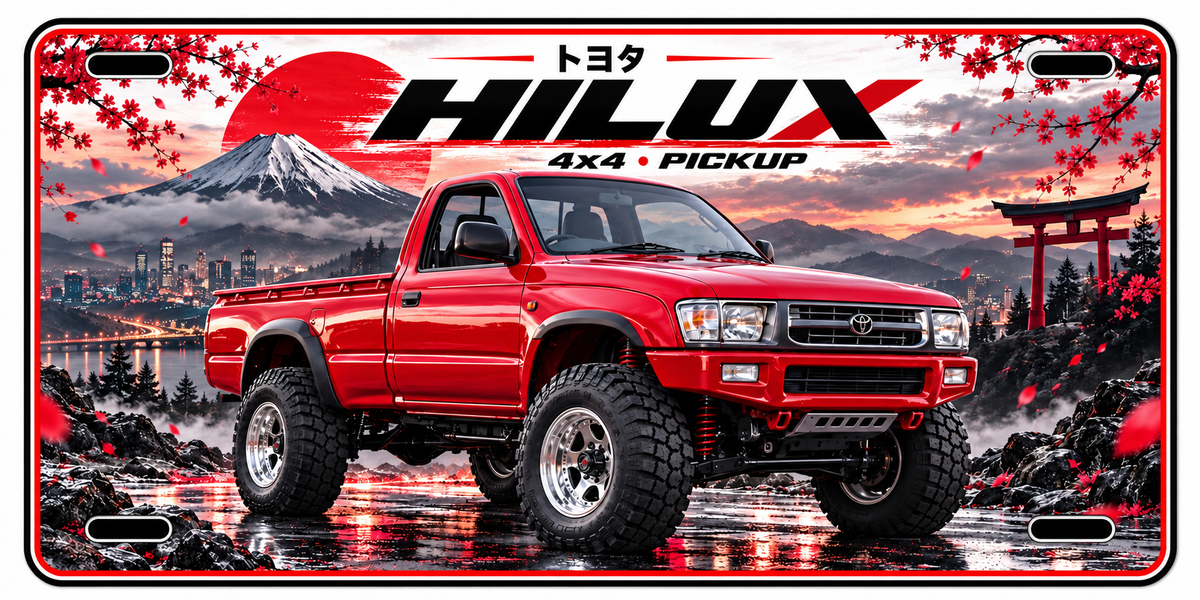 Toyota Hi lux metal wall sign,Printed show plate - Free postage