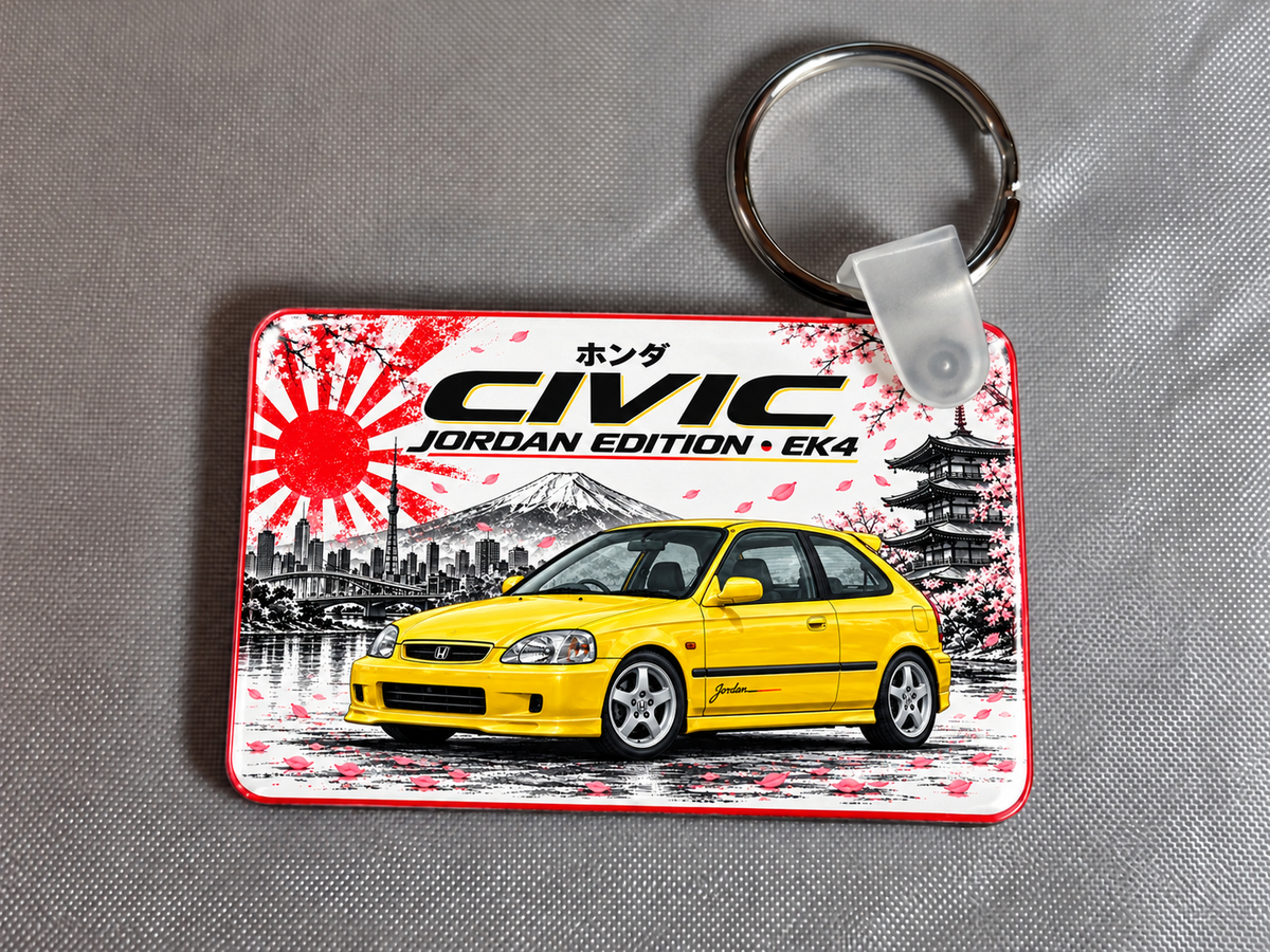 Honda Civic Jordan Edition keyring - 1 key ring - Free Postage