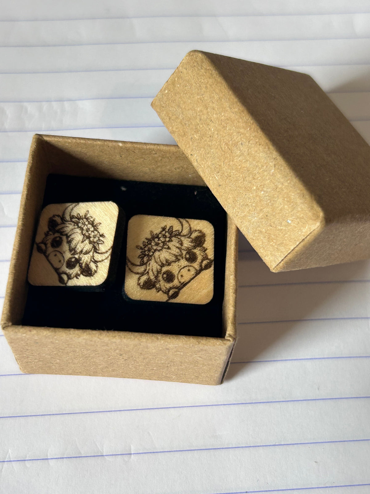 Highland Cow Cute Stud Earrings - Free postage