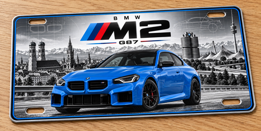 BMW M2 G87  metal wall sign, glossy Printed show plate - Free Postage