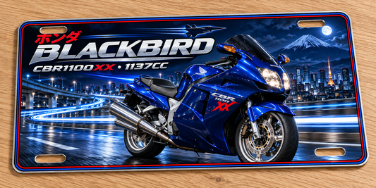 Honda CBR1100xx Blackbird  wall sign, glossy Printed show plate - Free Postage