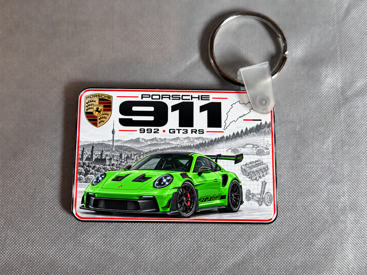 Porsche 911 GT3 RS keyring - 1 key ring