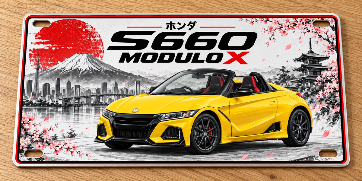 Honda S660  metal wall sign, glossy Printed show plate - Free Postage