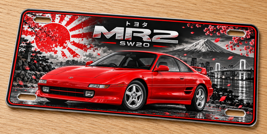 Toyota MR2 metal wall sign, glossy Printed show plate - Free Postage