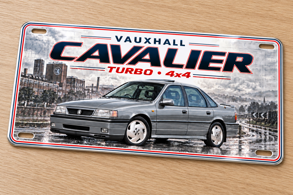Vauxhall Cavalier 4x4 Turbo  metal wall sign, glossy Printed show plate - Free UK postage