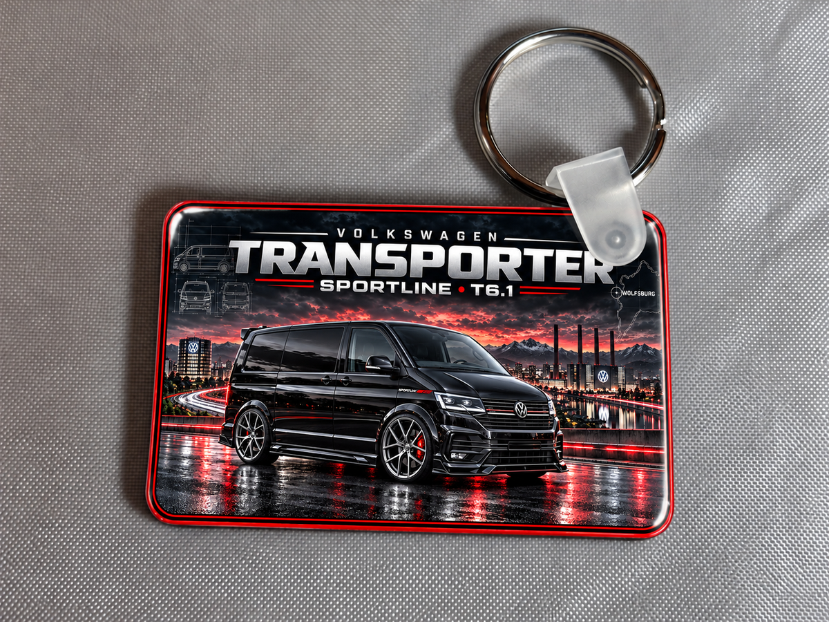 Volkswagen Transporter Sportline keyring - 1 key ring  - Free postage