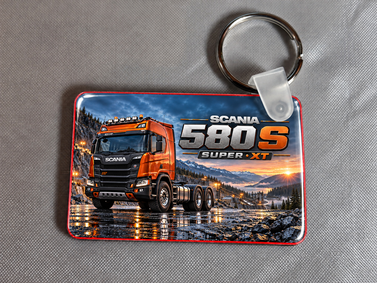 Scania 580 S Super XT  keyring - 1 key ring   - Free Postage