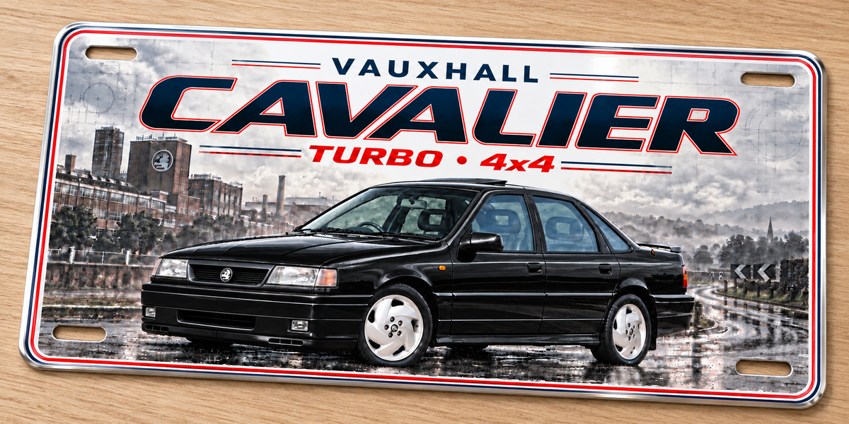 Vauxhall Cavalier 4x4 Turbo  metal wall sign, glossy Printed show plate - Free UK postage