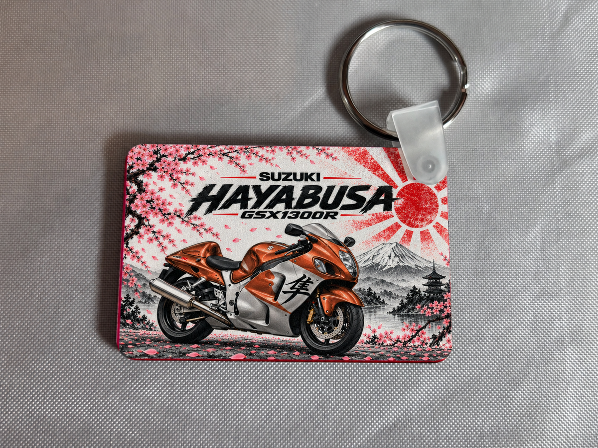 Suzuki GSX1300R Hayabusa  keyring - 1 key ring - Free Postage