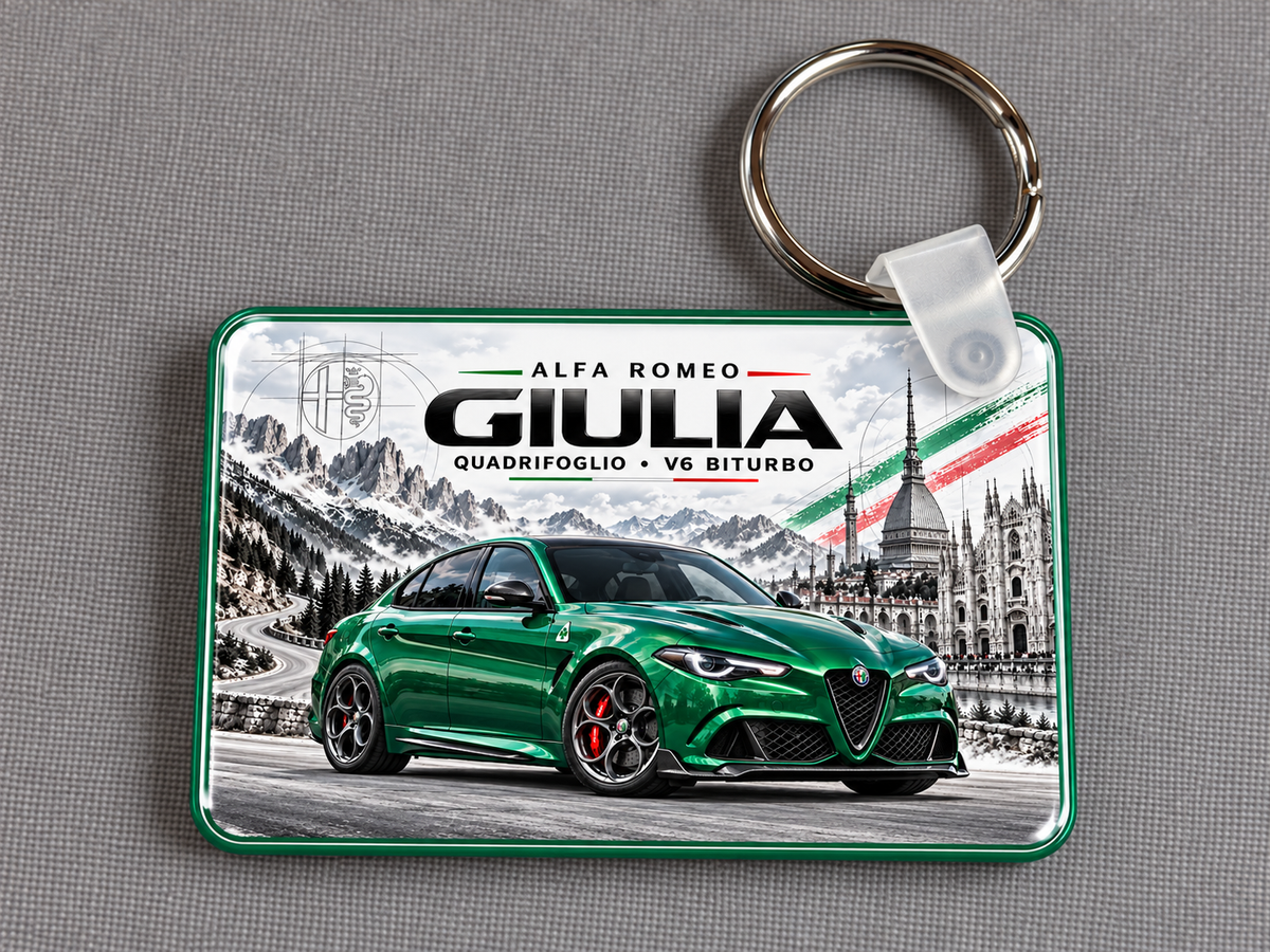 Alfa Romeo Giulia - 1 key ring - Free postage