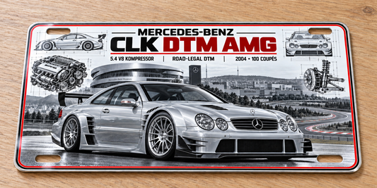 Mercedes CLK DTM AMG metal wall sign, glossy Printed show plate - Free Postage