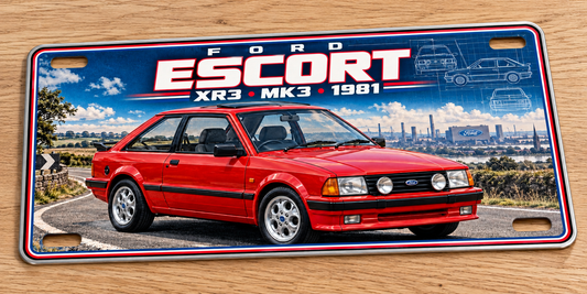 Ford escort XR3  metal wall sign,Printed show plate - Free postage