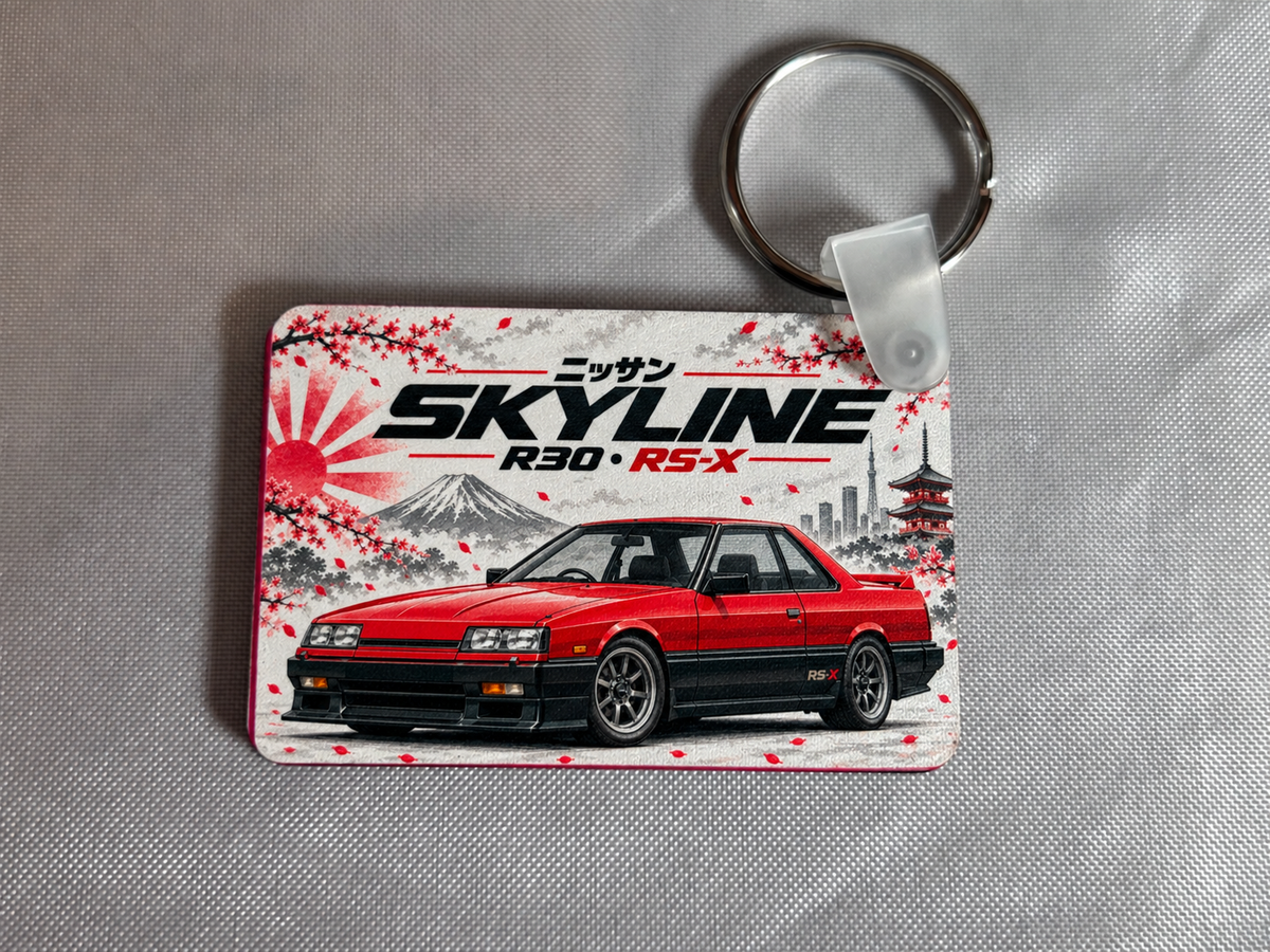 Nissan Skyline R30 RS-X keyring - key ring - Free UK postage