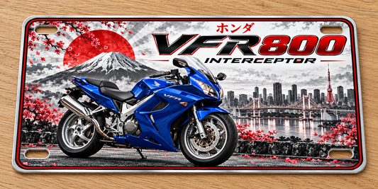 Honda VFR800 Interceptor  wall sign, glossy Printed show plate - Free Postage