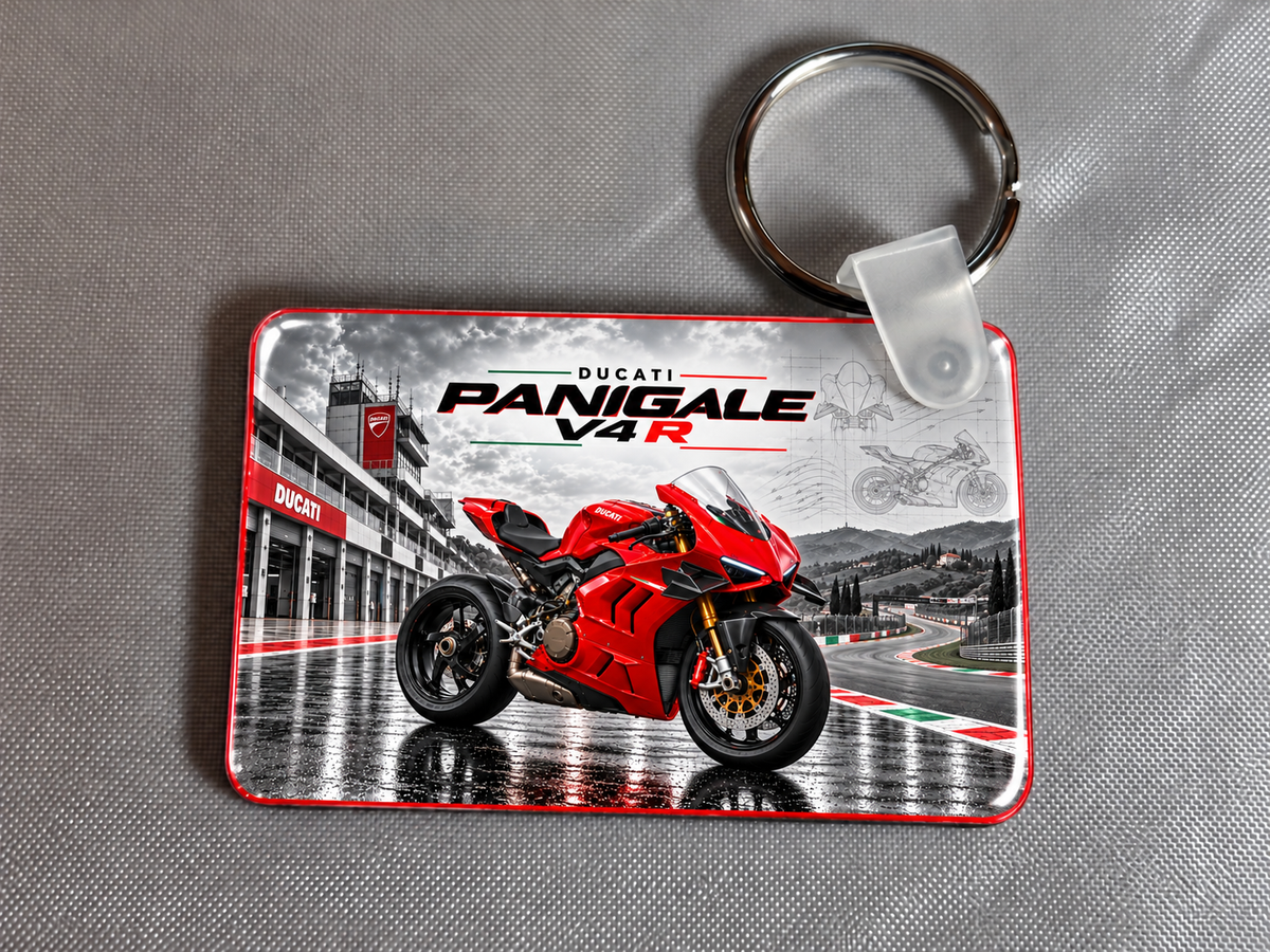 Ducati Panigale V4R  keyring - 1 key ring  - Free Postage