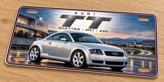 Audi TT Mk1 225, metal wall sign,Printed show plate - Free postage
