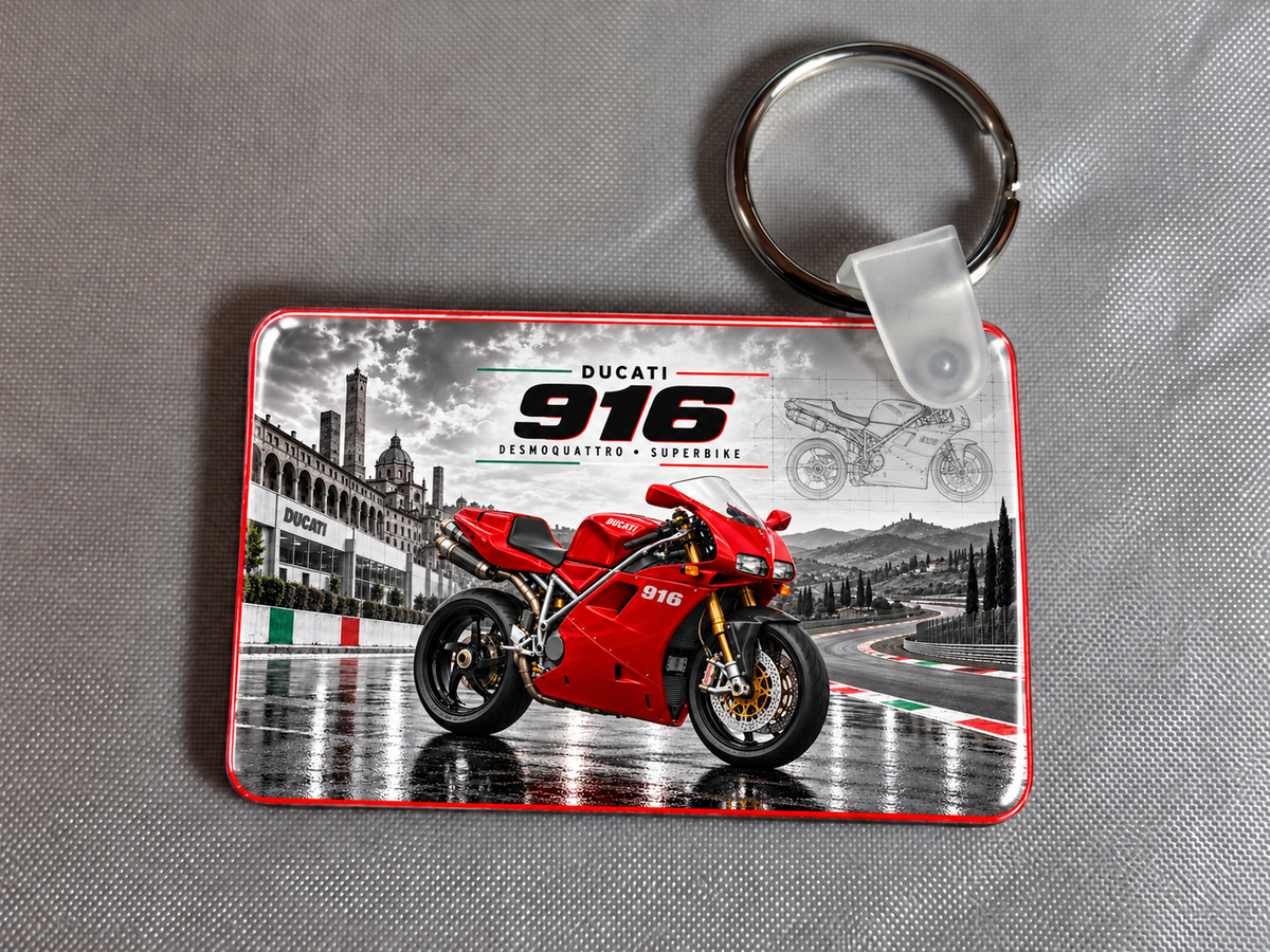 Ducati 916  keyring - 1 key ring  - Free Postage