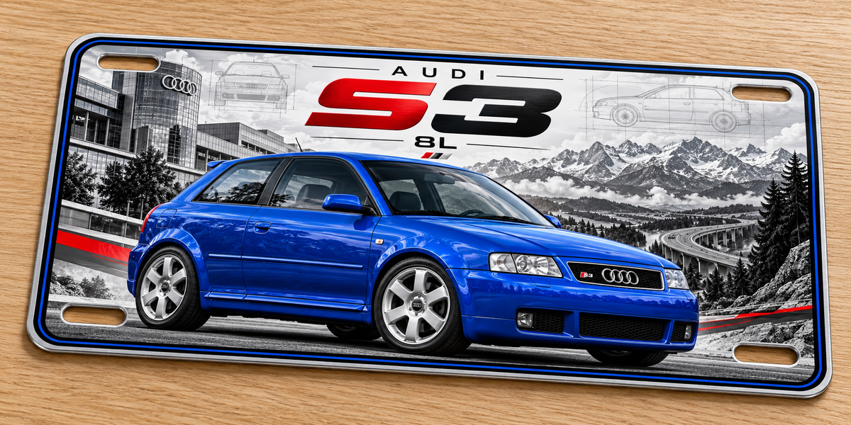 Audi s3  metal wall sign, glossy Printed show plate - Free Postage
