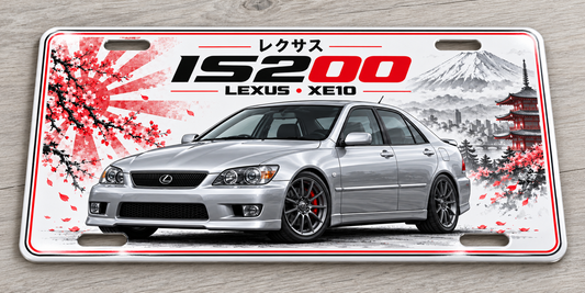 Lexus IS200  Japanese metal wall sign, glossy Printed show plate