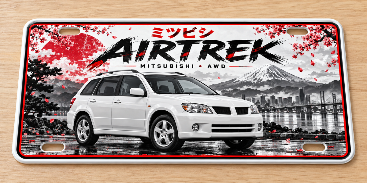 Mitsubishi Airtrek wall sign, glossy Printed show plate - Free Postage