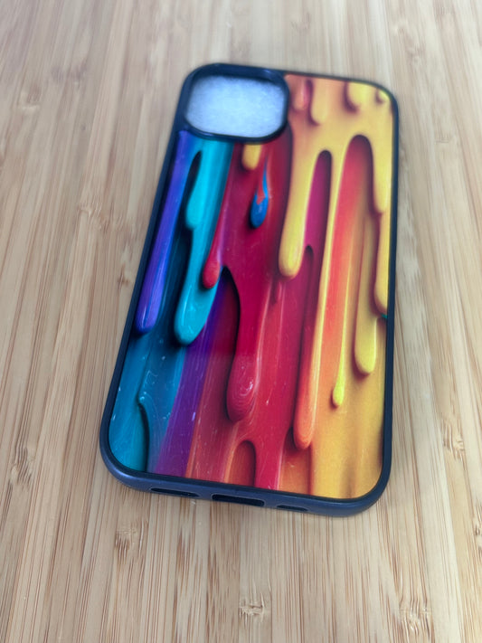 IPhone 14 paint drip  Phone Back Case Cover- Free postage