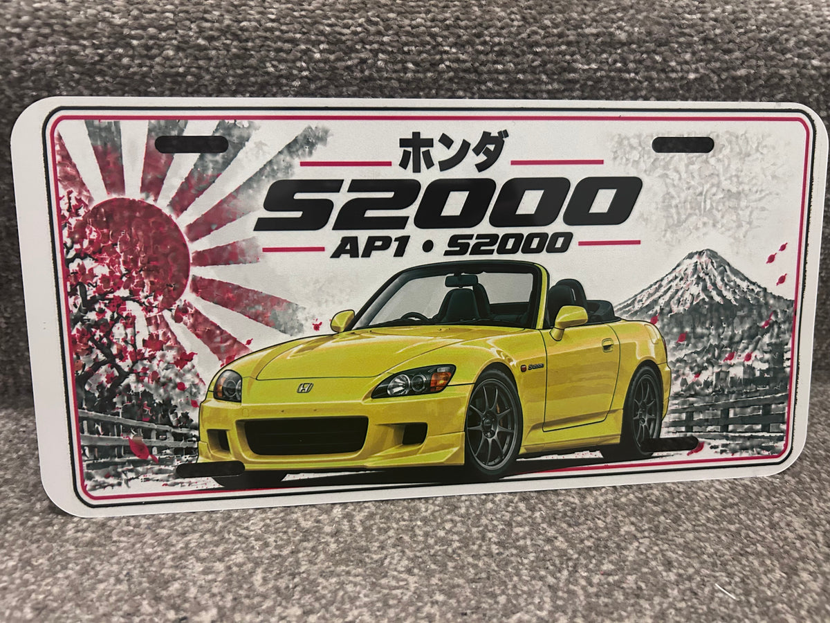 Honda S2000 Japanese style metal wall sign, glossy Printed show plate - Free postage