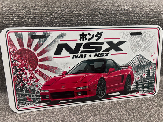 Honda NSX Japanese style metal wall sign, glossy Printed show plate