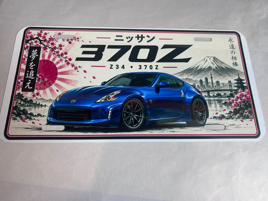 Nissan 370z  metal wall sign, glossy Printed show plate - Free Postage