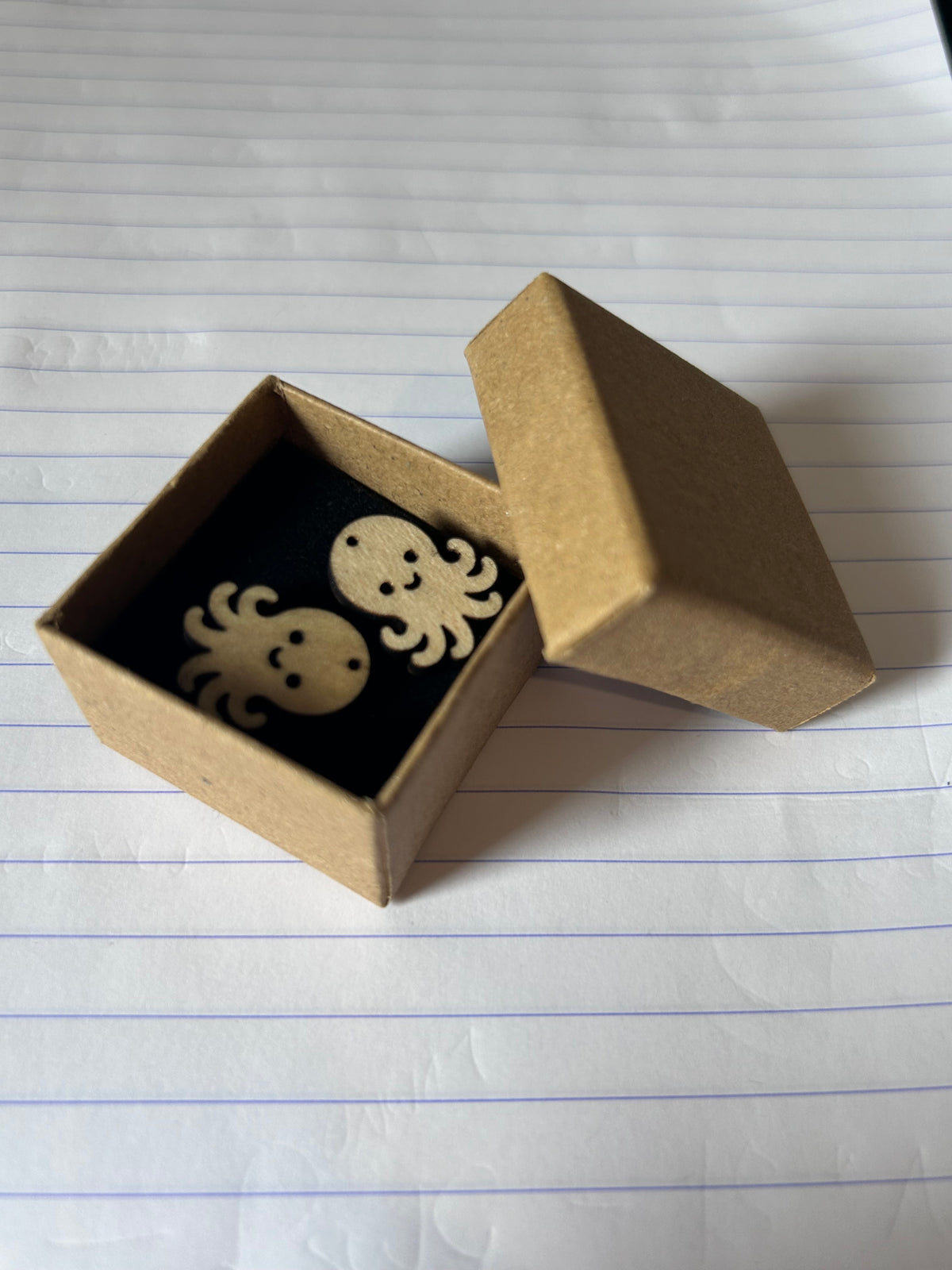 Octopus Stud Earrings