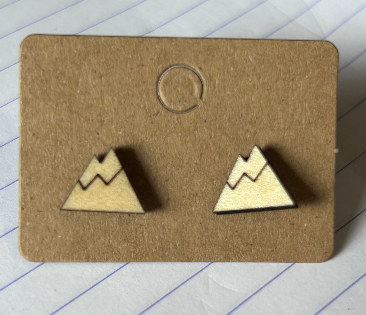 Scottish Mountain Peaks Stud Earrings - Free Postage