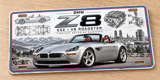 BMW Z8  metal wall sign, glossy Printed show plate - Free Postage