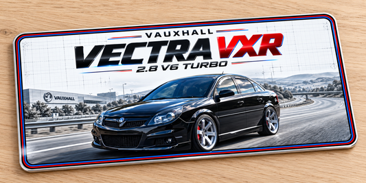 Vauxhall Vectra VXR  metal wall sign, glossy Printed show plate - Free Postage